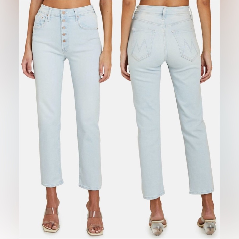 Mother The Pixie Tomcat Ankle Button-Fly Jeans Pi… - image 7